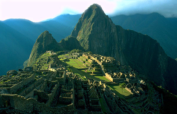 Pohled k hoře Huayna Picchu