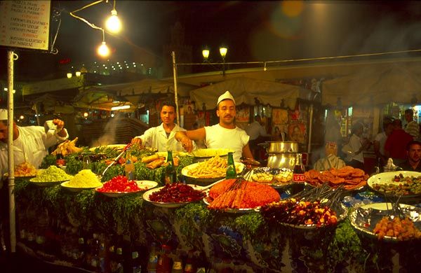 Marocká kuchyně pod otevřeným nebem