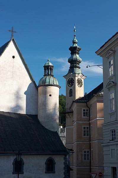 Věže kostela sv. Kataríny a radnice