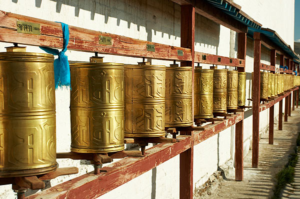 Tibetské modlitební mlýnky