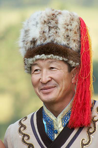 Altajský muž v národním kroji
