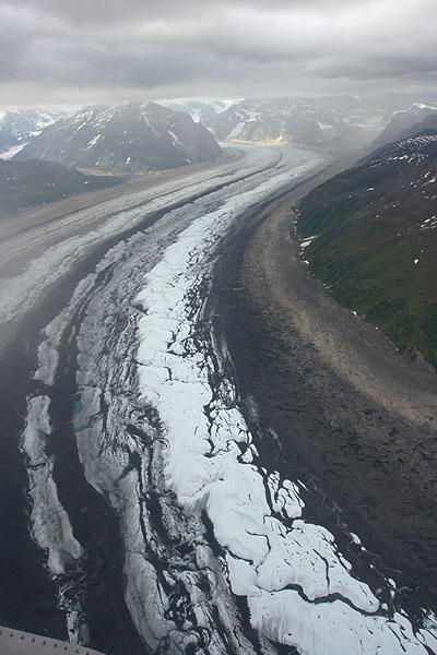Údolní ledovec Ruth Glacier