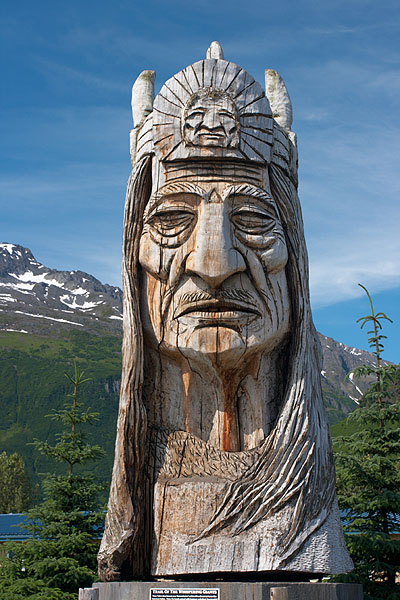 Starý indián ve Valdezu