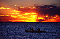 Západ slunce na jezeře Titicaca
