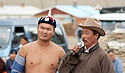 Mongolský zápasník a jeho asistent